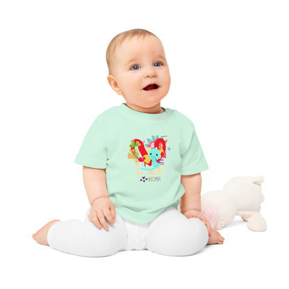 Cute roar-ing love baby dino graphic Baby T-Shirt--My Bright Side Clothing