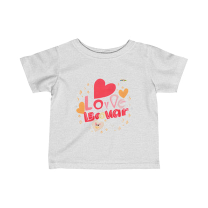 Cute Born 2 Be Loved Logo Infant Fine Jersey Tee--My Bright Side Clothing