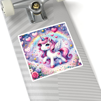 Magical Unicorn Love Kiss-Cut Sticker-My Bright Side Clothing