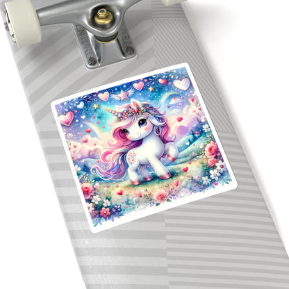 Magical Unicorn Love Kiss-Cut Sticker-My Bright Side Clothing