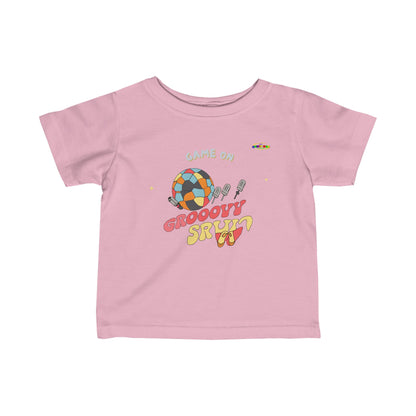 Cute Game on Soccer Logo Infant Fine Jersey Tee-MyBrightSideClothing