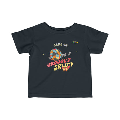 Cute Game on Soccer Logo Infant Fine Jersey Tee-MyBrightSideClothing