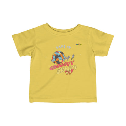 Cute Game on Soccer Logo Infant Fine Jersey Tee-MyBrightSideClothing