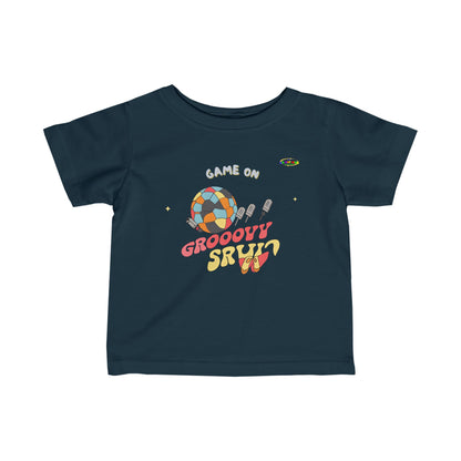 Cute Game on Soccer Logo Infant Fine Jersey Tee-MyBrightSideClothing