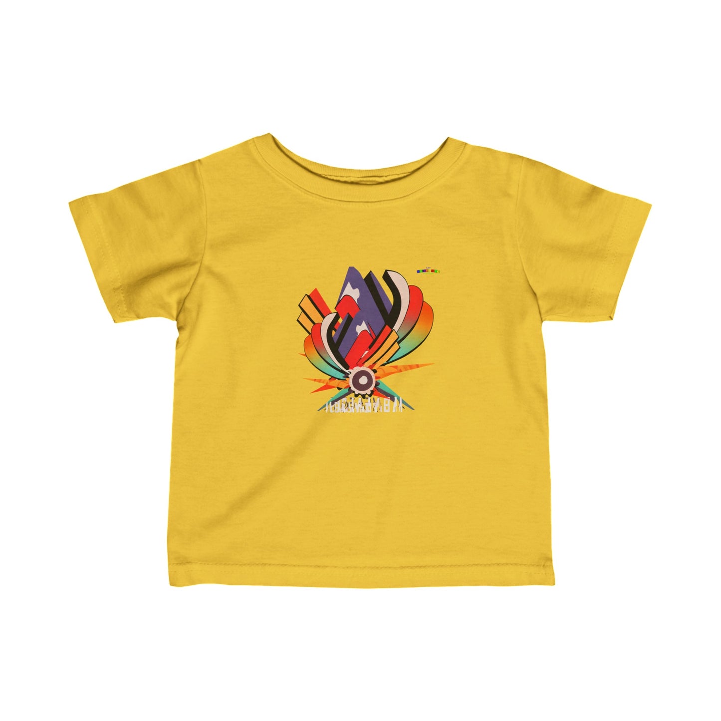 Cute Rainbow Super Hero Logo Infant Fine Jersey Tee-My Bright Side Clothing