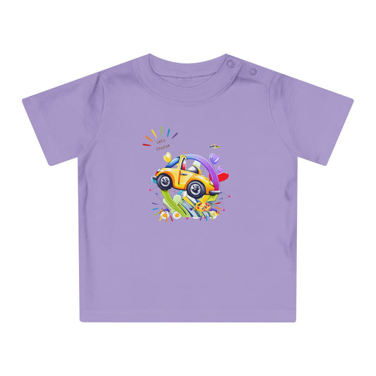 Cute Lets Cruise Car Graphic Baby T-Shirt-My Bright Side Clothing