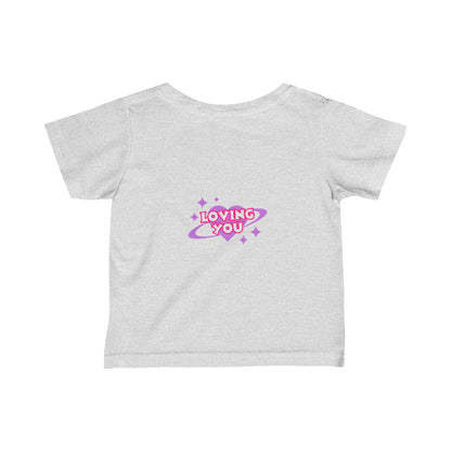 Cute Loving me Loving You Heart Unicorn  Infant Fine Jersey Tee-My Bright Side Clothing