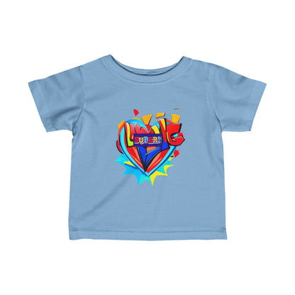 Cute Super Loved Hero Logo Infant Fine Jersey Tee--My Bright Side Clothing