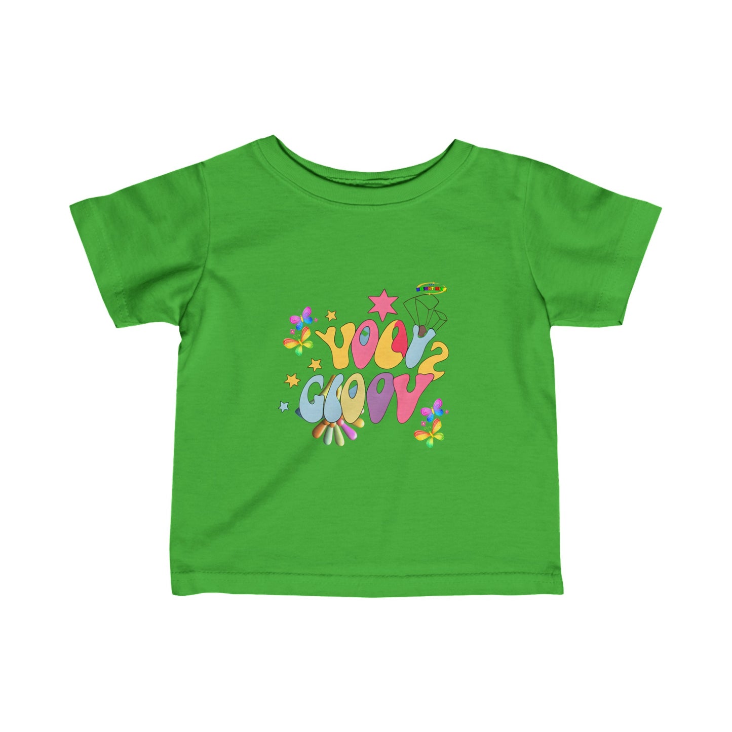 Cute Rainbow Groovy Logo Infant Fine Jersey Tee  -My Bright Side Clothing