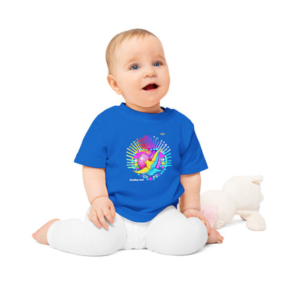 Cute Pastel Sending Love Heart Rainbow Baby T-Shirt-My Bright Side Clothing