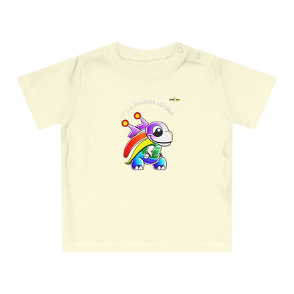 Cute Its a roaring mission super dino Logo Baby T-Shirt -MyBrightSideClothing