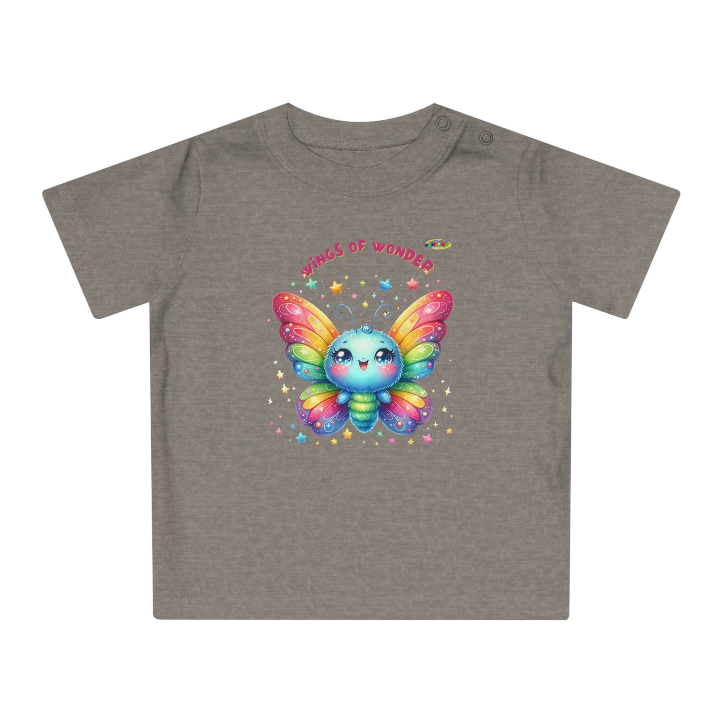 Cute Rainbow Baby Butterfly Graphic Baby T-Shirt--My Bright Side Clothing