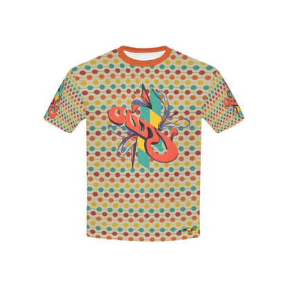 Retro Pattern and Logo Children's T-shirt -My Bright Side Clothing