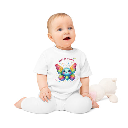 Cute Rainbow Baby Butterfly Graphic Baby T-Shirt--My Bright Side Clothing