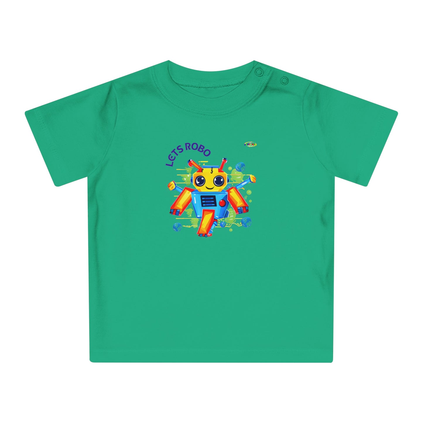 Cute Lets Little Dancing Robot Baby T-Shirt-My Bright Side Clothing