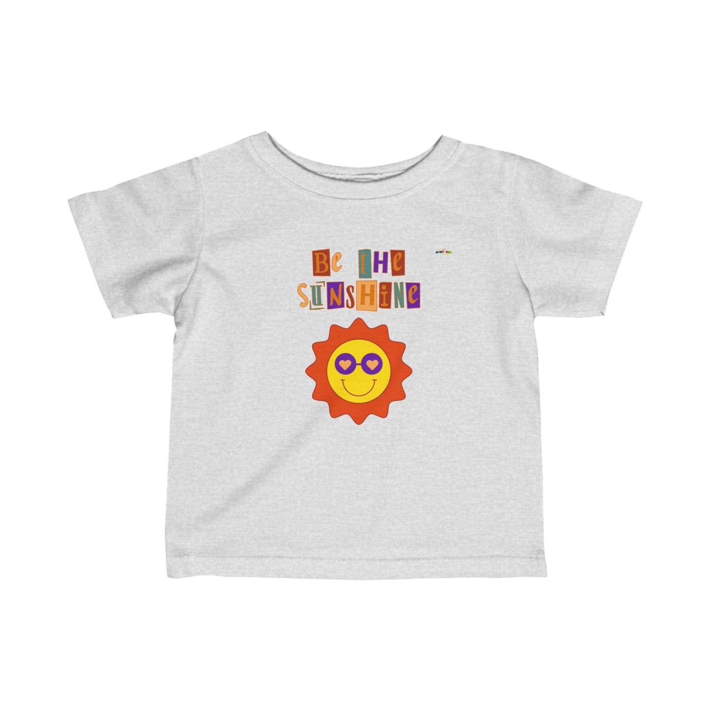 Cute e the Sunshine logo Infant Fine Jersey Tee-My Bright Side Clothing