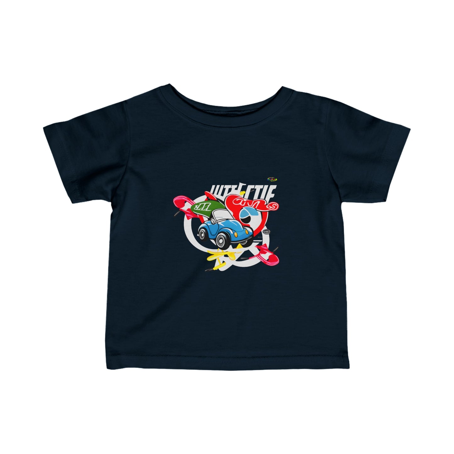 Cute Little Race Cars Logo Infant Fine Jersey Tee-My Bright Side Clothing