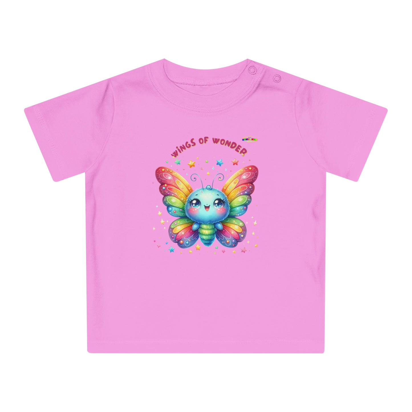 Cute Rainbow Baby Butterfly Graphic Baby T-Shirt--My Bright Side Clothing