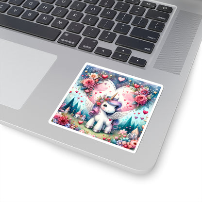 Magical Unicorn Love Kiss-Cut Sticker-My Bright Side Clothing