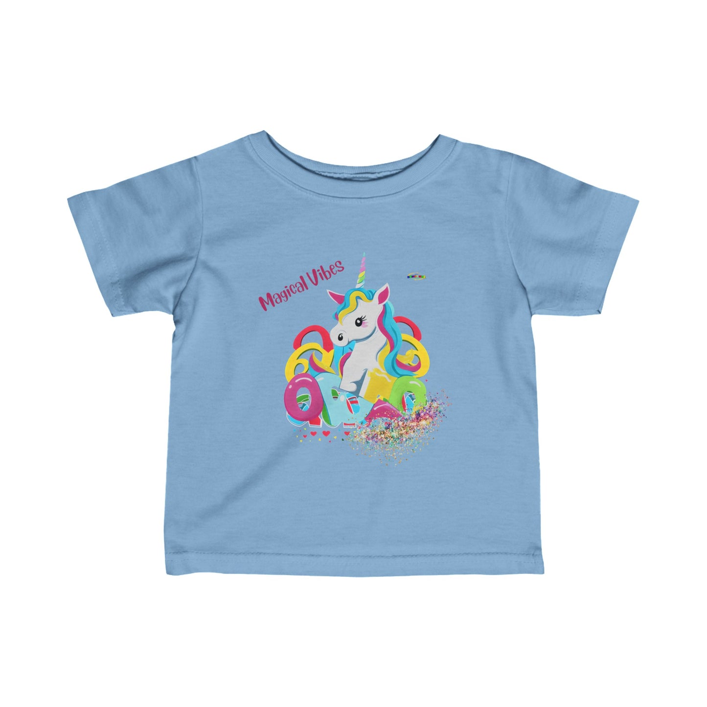 Cute Unicorn Graphic Infant Fine Jersey Tee-My Bright Side Clothing