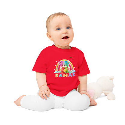 Cute Rainbow Teddy Bear Baby T-Shirt--My Bright Side Clothing