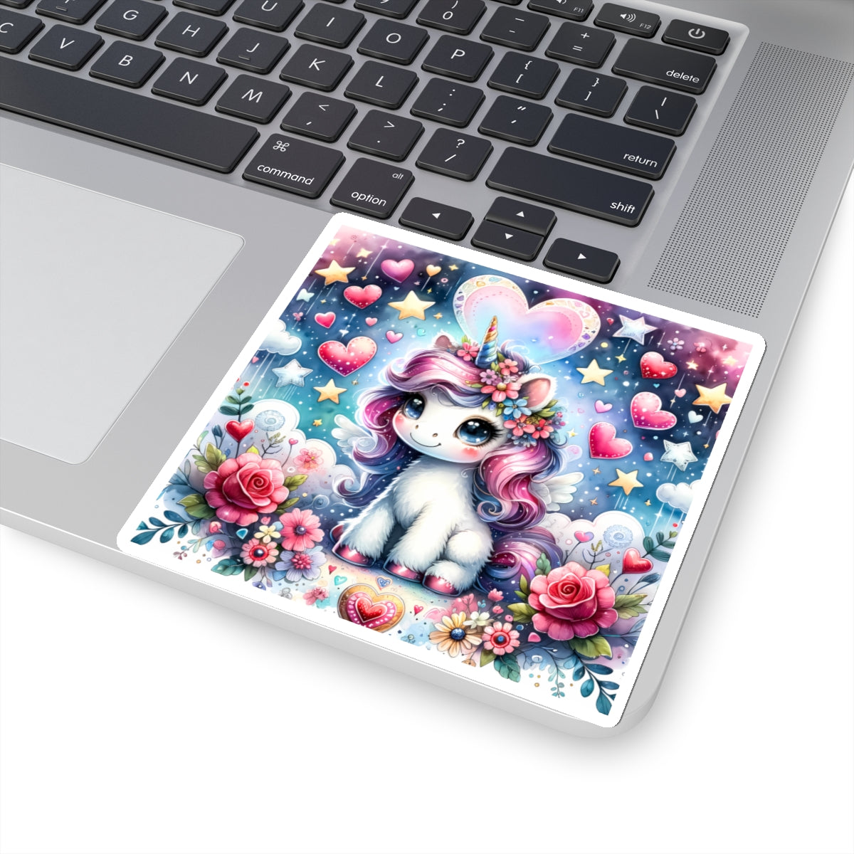 Magical Unicorn Love Kiss-Cut Sticker-My Bright Side Clothing