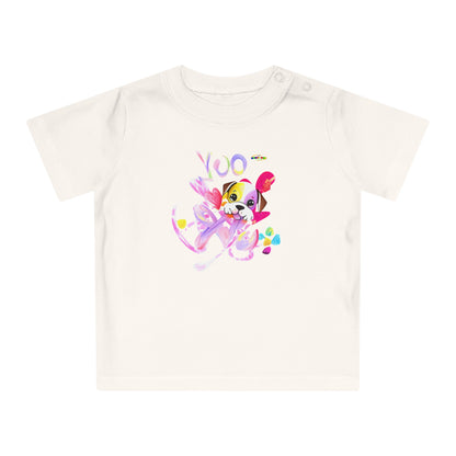 Cute Puppy Love Graphic Baby -Shirt-My Bright Side Clothing