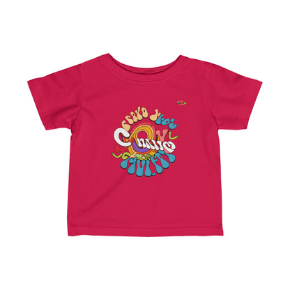 Cute Colourful life Rainbow Logo Infant Fine Jersey Tee-MyBrightSideClothing