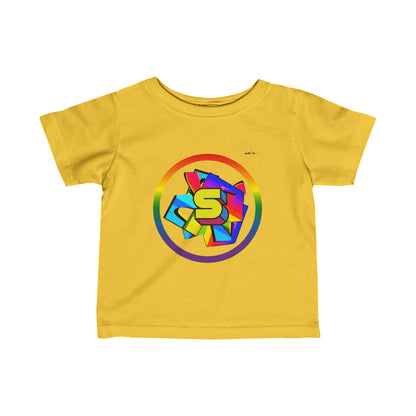 Cute Rainbow Super Hero Logo Infant Fine Jersey Tee--My Bright Side Clothing