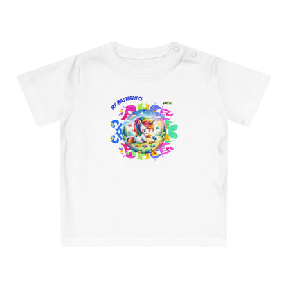 Cute Puzzle Piece Baby Unicorn Graphic Baby T-Shirt-My Bright Side Clothing