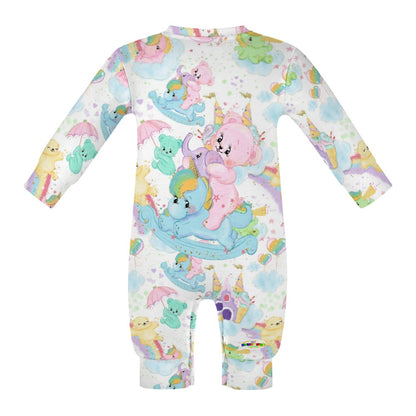 Cute Pastel Rainbow Bears Baby Romper- My Bright Side Clothing