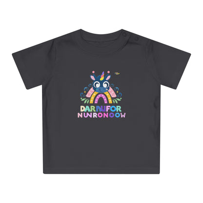 Cute Rainbow letters Baby Unicorn Baby T-Shirt--My Bight Side Clothing