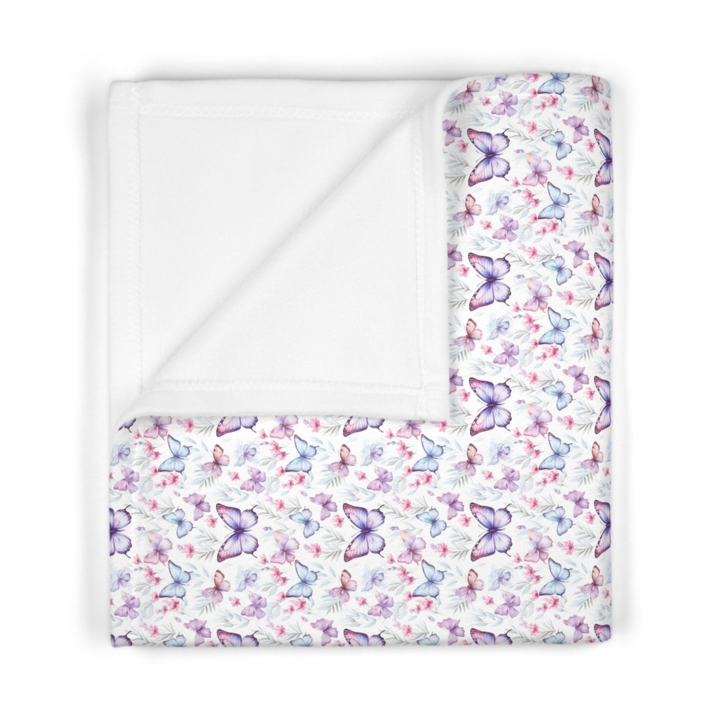 Beautiful Pastel Purple Pattern Soft Fleece Baby Blanket--My Bright S|ode Clothing