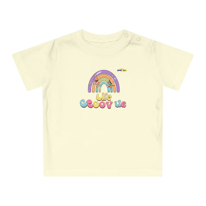 Cute Groovin Life Rainbow Logo Baby T-Shirt -MyBrightSideClothing