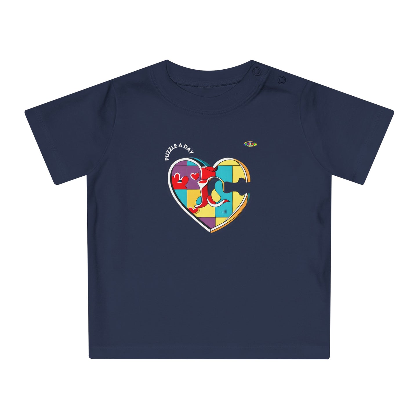 Cute Rainbow Heart Logo Baby T-Shirt-My Bright Side Clothing