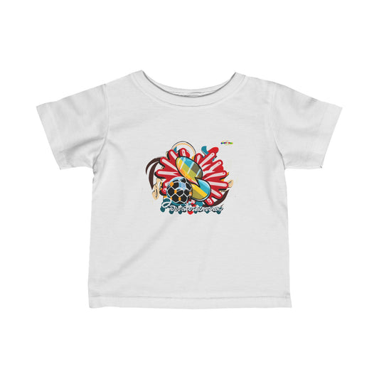 Cute Loving Sports Logo Infant Fine Jersey Tee-My Bright Side Clothing