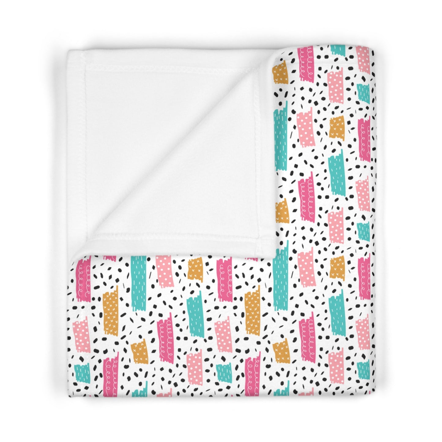 Cute Colourful Abstract Pattern Soft Fleece Baby Blanket-MyBrightSideClothing