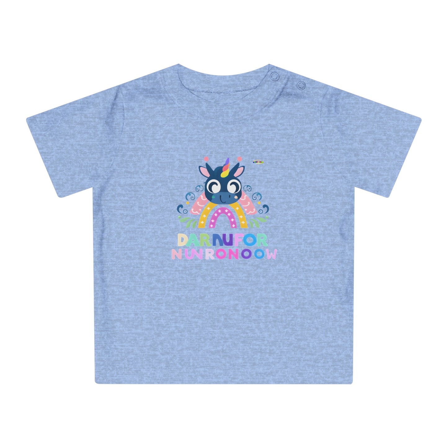 Cute Rainbow letters Baby Unicorn Baby T-Shirt--My Bight Side Clothing