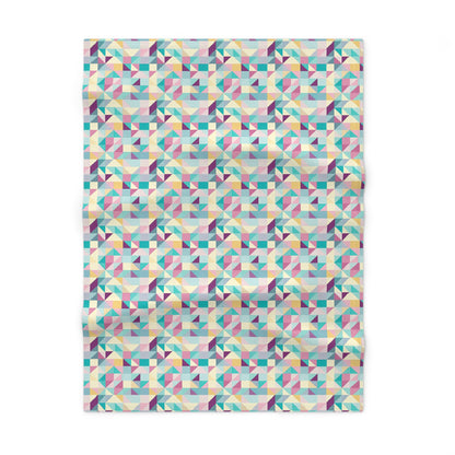 Pastel Lego Pattern Soft Fleece Baby Blanket--My Bright Side Clothing