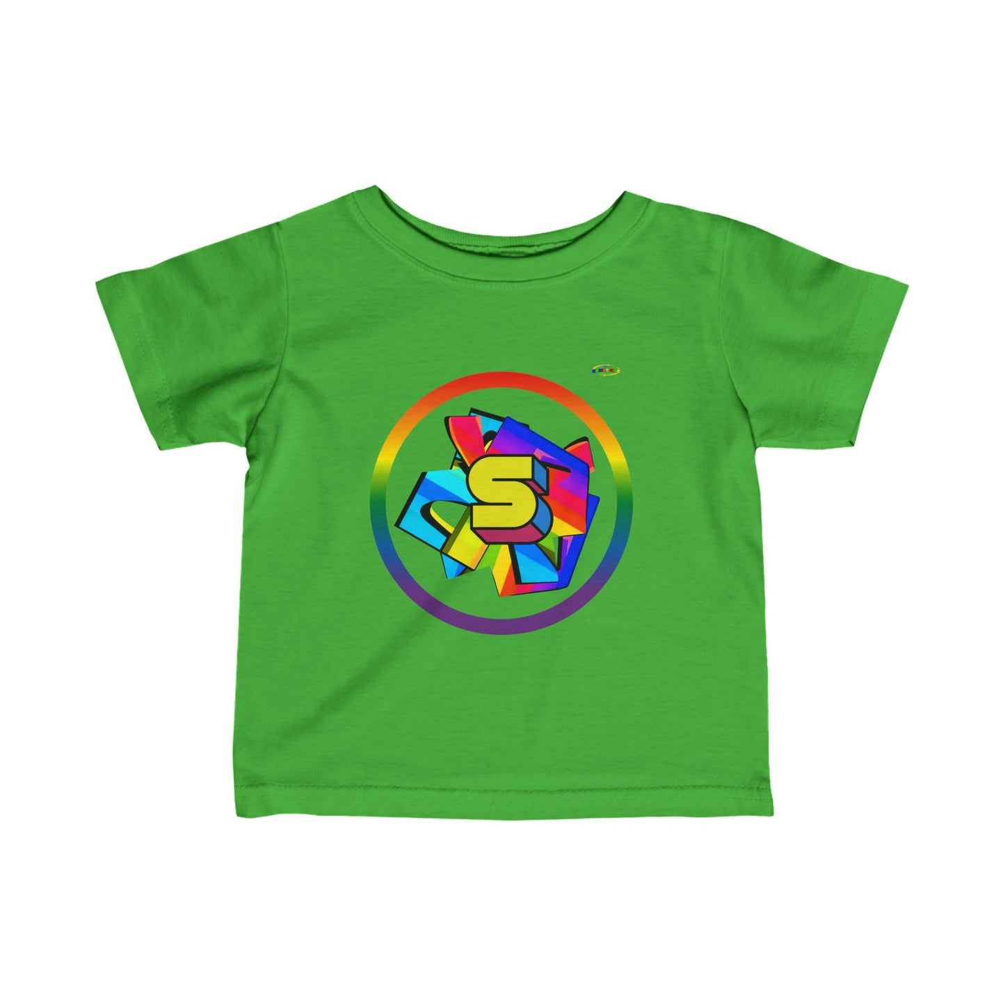 Cute Rainbow Super Hero Logo Infant Fine Jersey Tee--My Bright Side Clothing