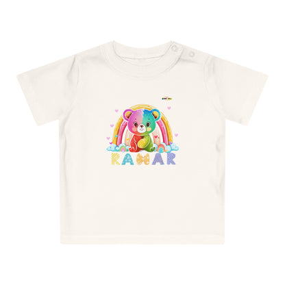 Cute Rainbow Teddy Bear Baby T-Shirt--My Bright Side Clothing