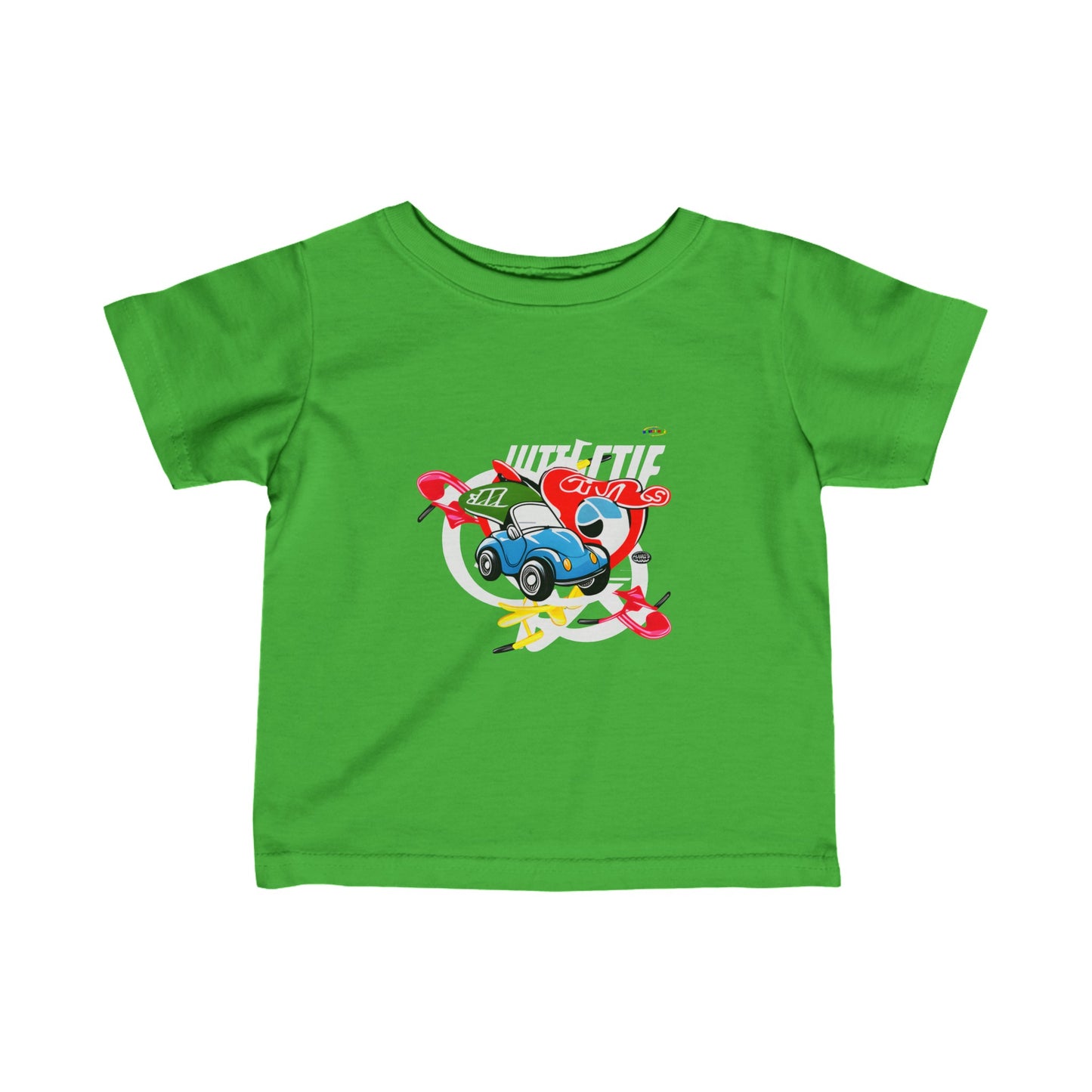 Cute Little Race Cars Logo Infant Fine Jersey Tee-My Bright Side Clothing