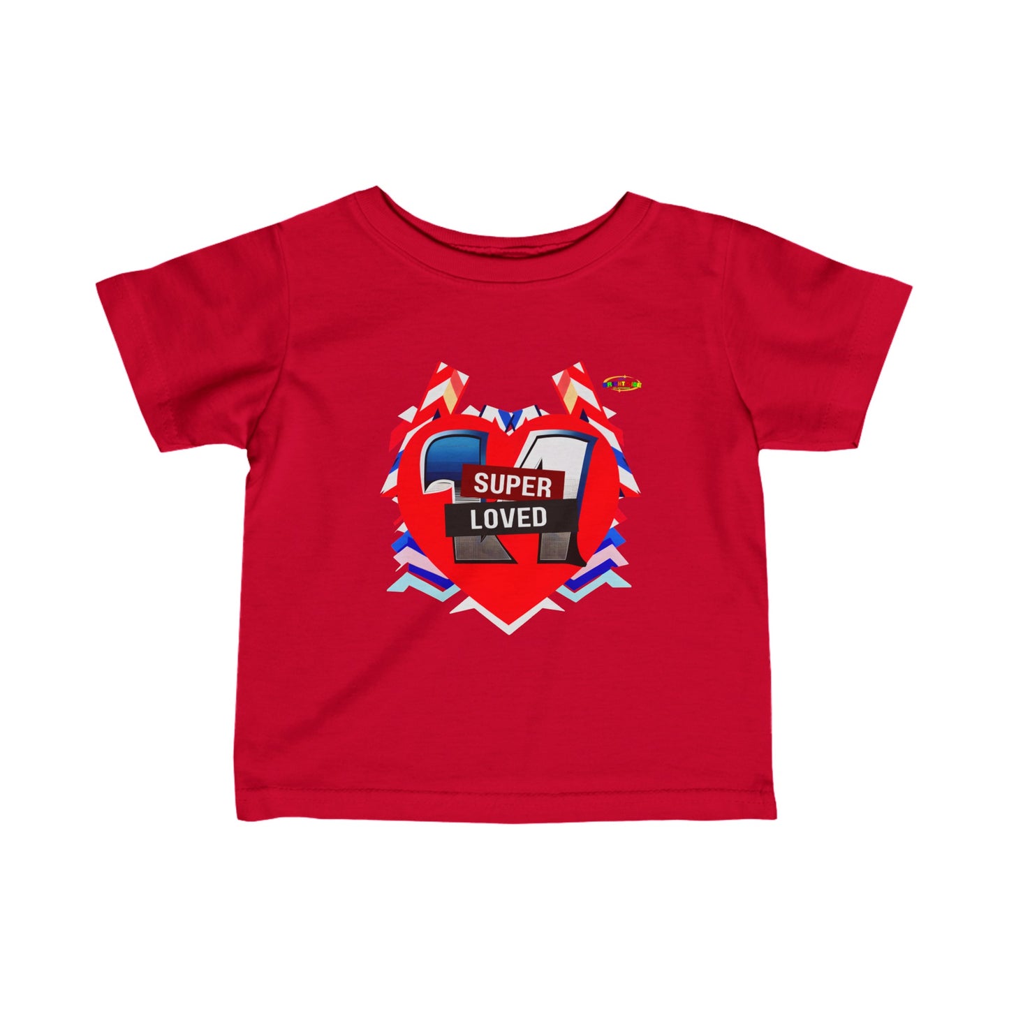 Super Loved Super Hero Heart Logo Infant Fine Jersey Tee-My Bright Side Clothing