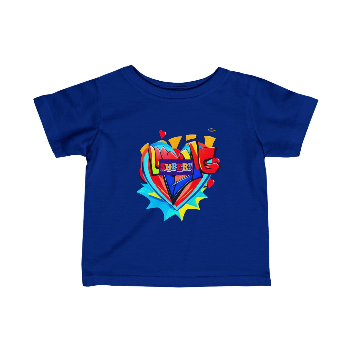 Cute Super Loved Hero Logo Infant Fine Jersey Tee--My Bright Side Clothing