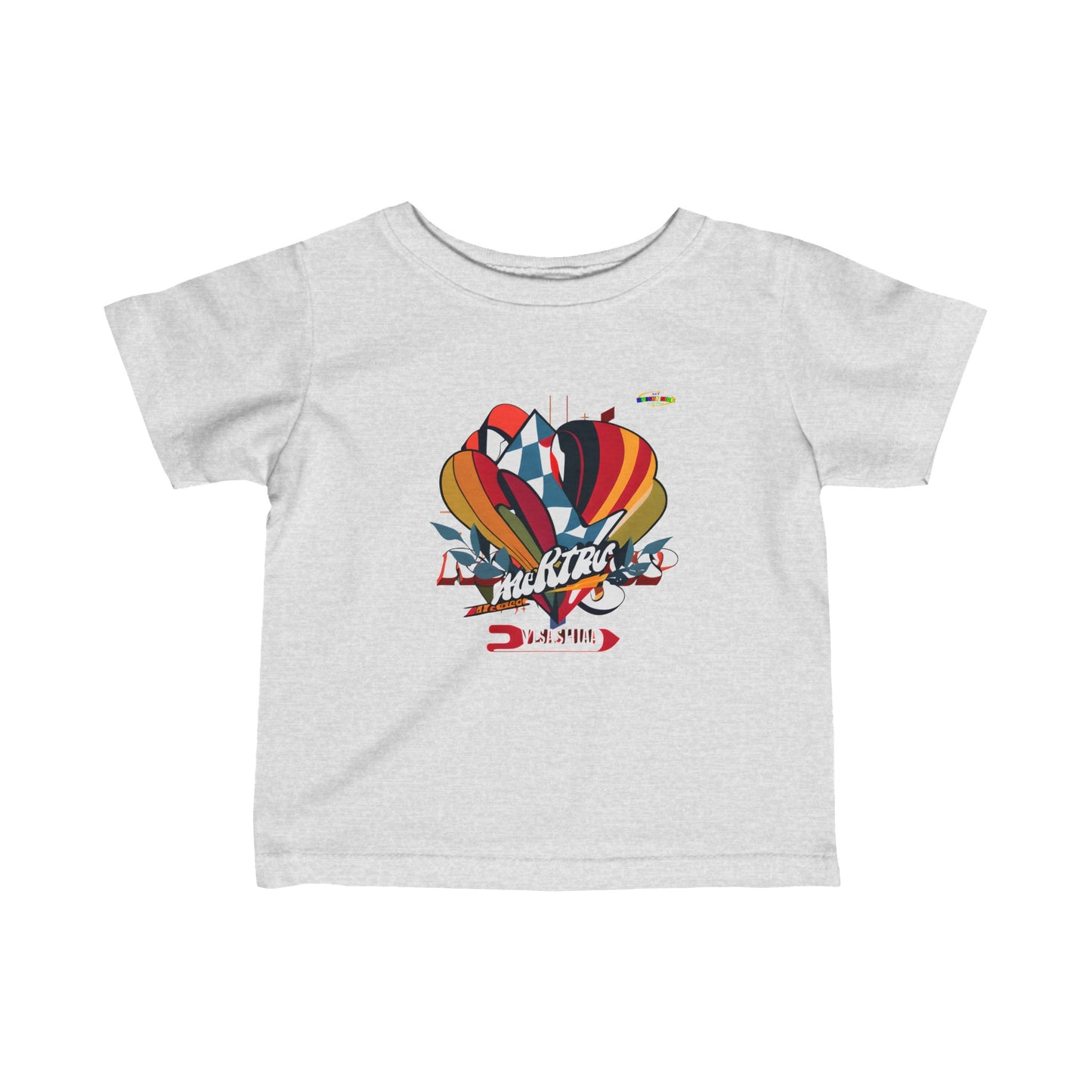 Cute Colourful Racing Logo Infant Fine Jersey Tee-My Bright Side Clothing