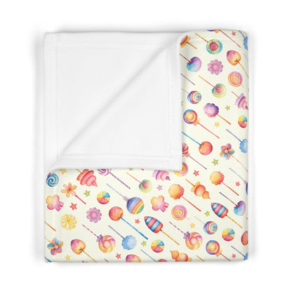 Cute Pastel Baby Toys Pattern Soft Fleece Baby Blanket--My Bright Side Clothing