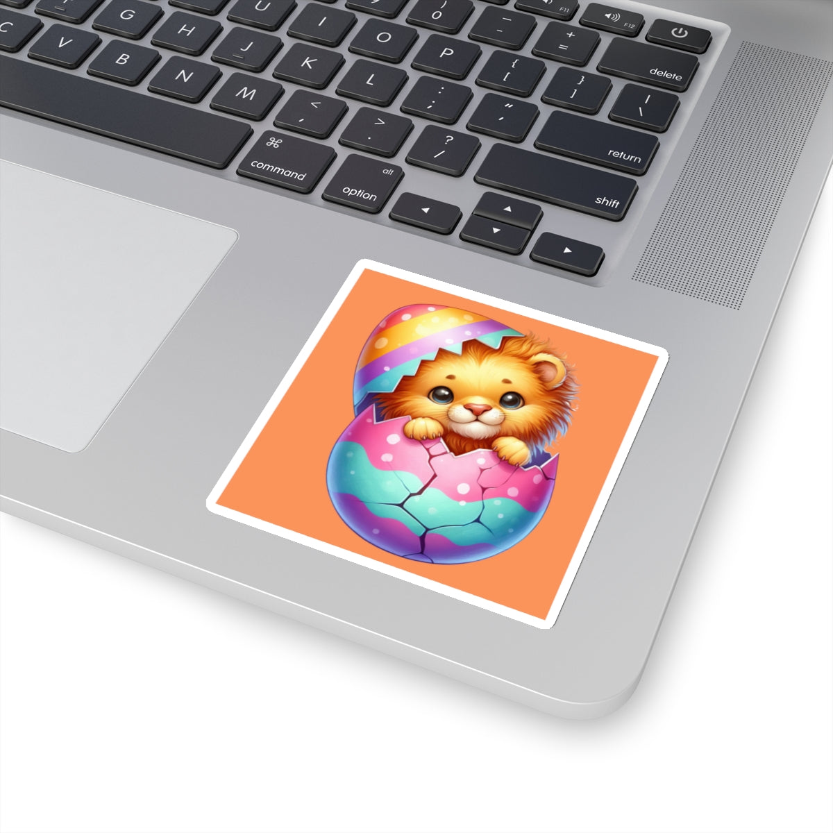 Cute and Sweet Little Tiger Easter Egg -Kiss-Cut Sticker-My Bright Side Clothing