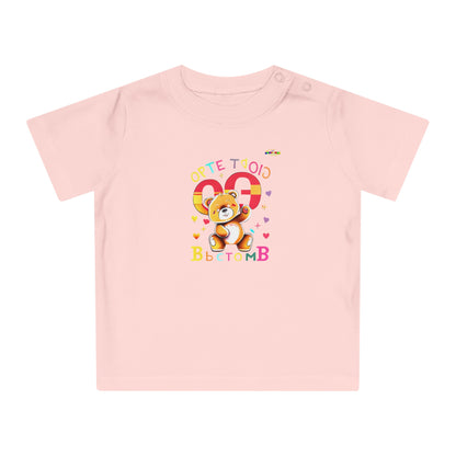 Cute Baby Spelling Bear Baby T-Shirt-My Bright Side Clothing