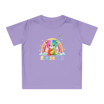 Cute Rainbow Teddy Bear Baby T-Shirt--My Bright Side Clothing