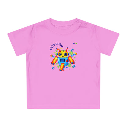 Cute Lets Little Dancing Robot Baby T-Shirt-My Bright Side Clothing